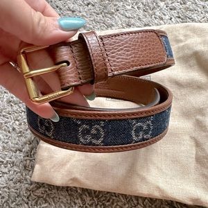 Gucci denim belt